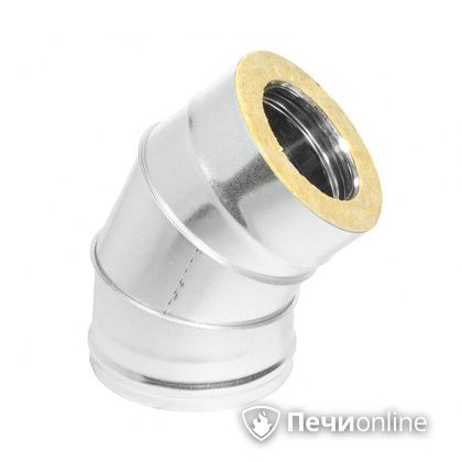 Колено 135° (45°) Теплов и Сухов Отвод Термо 45* ОТ-Р 430-0.5/оцинковка D150/210 в Ижевске