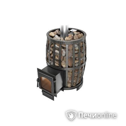 Дровяная печь-каменка Везувий Легенда Русский пар Ковка 18 (270) в Ижевске