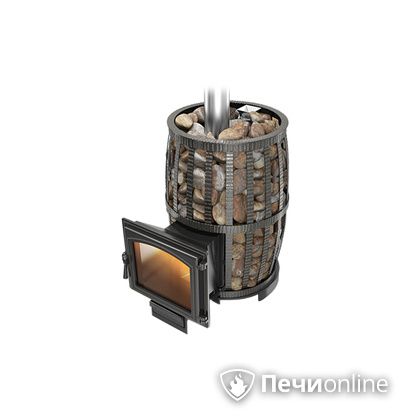 Дровяная печь-каменка Везувий Легенда Русский пар Ковка 24 (240) в Ижевске