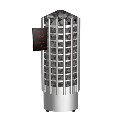 Электрокаменка для сауны Harvia Glow Corner TRC90XE c цифровой панелью управления в Ижевске