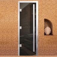 Дверь для бани Arta Премьер 60G Серая, 2100х800 мм