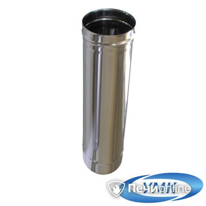 Дымоход УМК Труба D200 L=0,5 м 1,0 мм. нержавейка в Ижевске