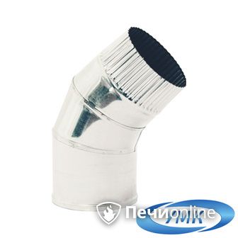 Дымоход УМК Отвод 135° D120 0.5мм нержавейка в Ижевске