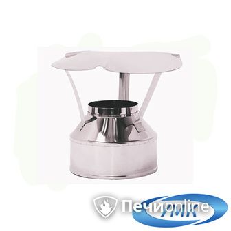 Дымоход УМК Оголовок D130х200 Н+Оц 0.5мм 0.5мм по воде в Ижевске