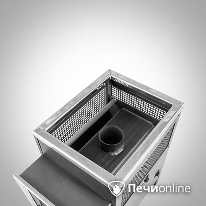 Дровяная банная печь Радуга ПБ-21 (встроенный теплообменник) 6 мм прочистная дверца в Ижевске