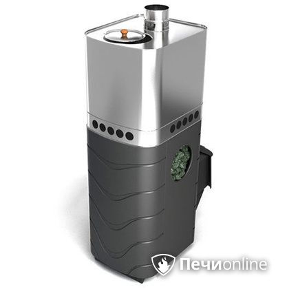 Дровяная банная печь TMF Бирюса 2013 Carbon антрацит с закрытой каменкой в Ижевске